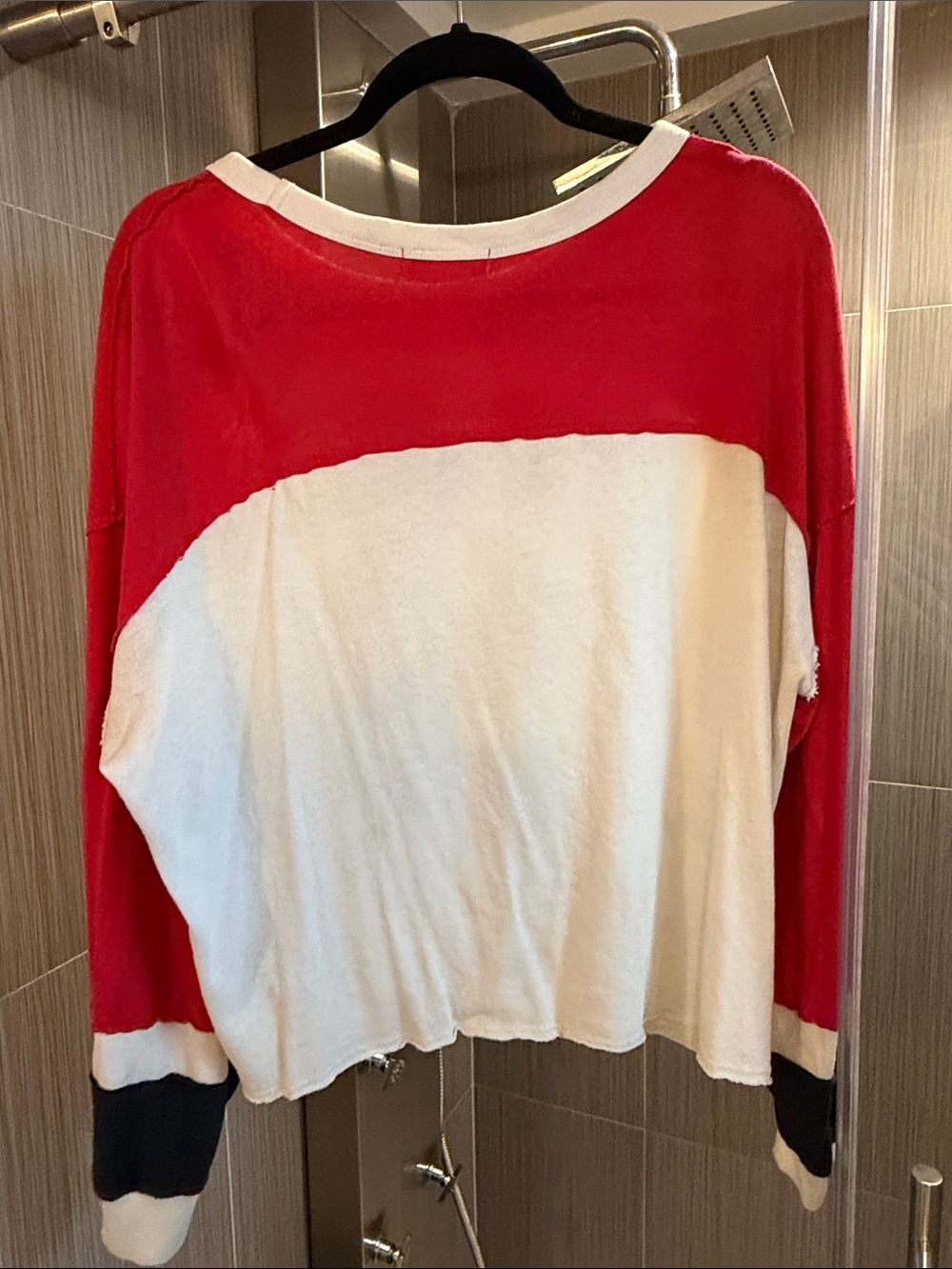 47 Brand San Francisco Long Sleeve Tee in Red, White & Black - Picture 3 of 3